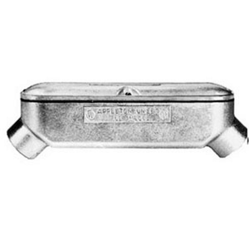 Unilet; NEC 6X Series Mogul Type LB Conduit Outlet Body; 4 Inch, Aluminum, Epoxy Powder Coated