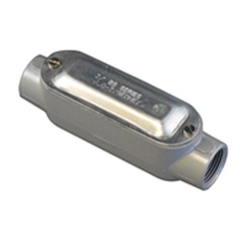 Type C Conduit Outlet Body With Cover and Gasket, 1-1/2 in Hub, Form 85 Form, 35 cu-in Capacity, Pressure Cast Aluminum, Epoxy Powder Coated