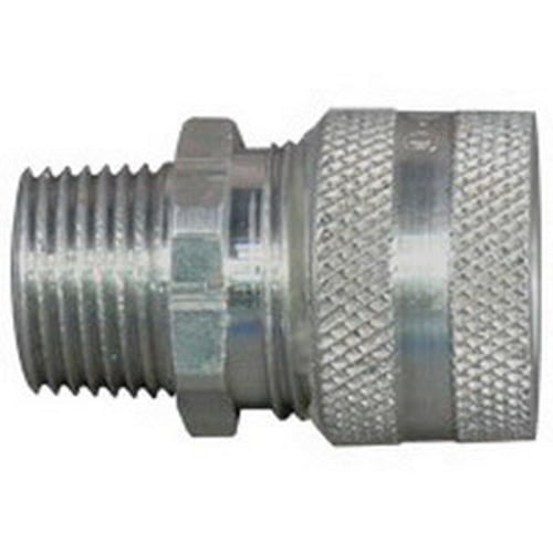 Straight Liquidtight Strain Relief Cord & Cable Connector, 3/4 inch, 0.125 - 0.25 inch, Aluminum