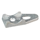 1-Hole Clamp Back; 1/2 Inch, Hot-Dip Galvanized, Malleable Iron