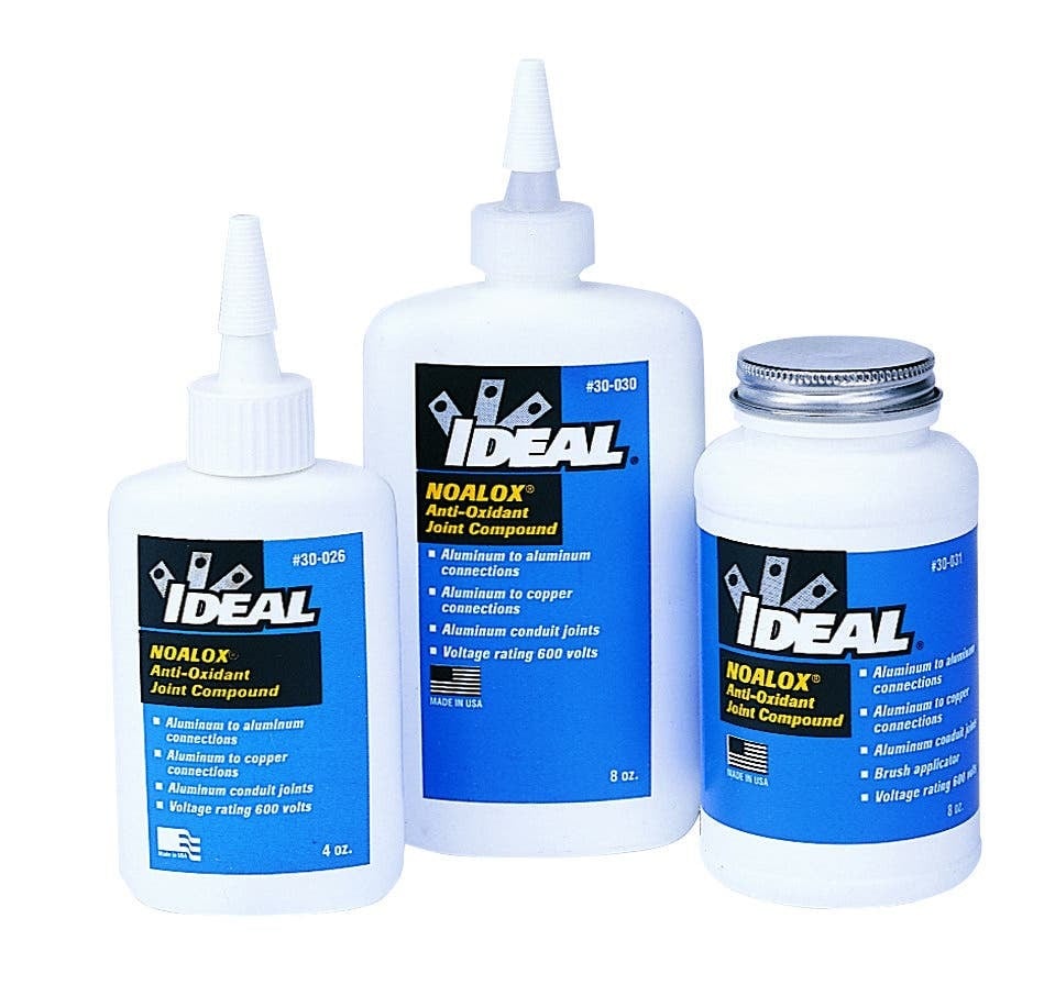 Noalox Anti-Oxidant Compound, Specific Gravity: 1.04, Flash Point: 310 DEG F, 8 OZ Squeeze Bottle, Film Type: Petroleum-Based Mixture, UL Listed, For Use With Pressure-Type Wire Connectors Including Lugs, Taps, Service Entrances And Split Bolts