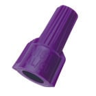 IDEAL, Wire Connector, Twister Al/Cu, Number Of Conductors: 2 to 3 Aluminum to Copper, 1 to 6 Copper to Copper, Conductor Range: 1/12 AWG Aluminium Solid With 1/18 AWG Copper AWG Min And 1/10 AWG, Material: Flame-retardant Polypropelene, Color: Purple, Voltage Rating: 600 V, Environmental Conditions: Tough, UL 94V-2 Flame-Retardant Shell Rated At 105 DEG C (221 F), Wire Type: Al/Cu, Model Number: 65
