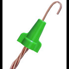 IDEAL, Grounding Wire Connector, Greenie, Twist-On, Number Of Conductors: 2 to 5, Conductor Range: 14 - 10 AWG, Min 2 - 14, MAX 4-12, Material: Polypropylene, Color: Green, Voltage Rating: 600 V, Environmental Conditions: Tough, UL 94V-2 Flame-Retardant Shell, Model Number: 92, Width: 29/32 IN, Height: 1-5/32 IN, Flammability Rating: UL 94V-2