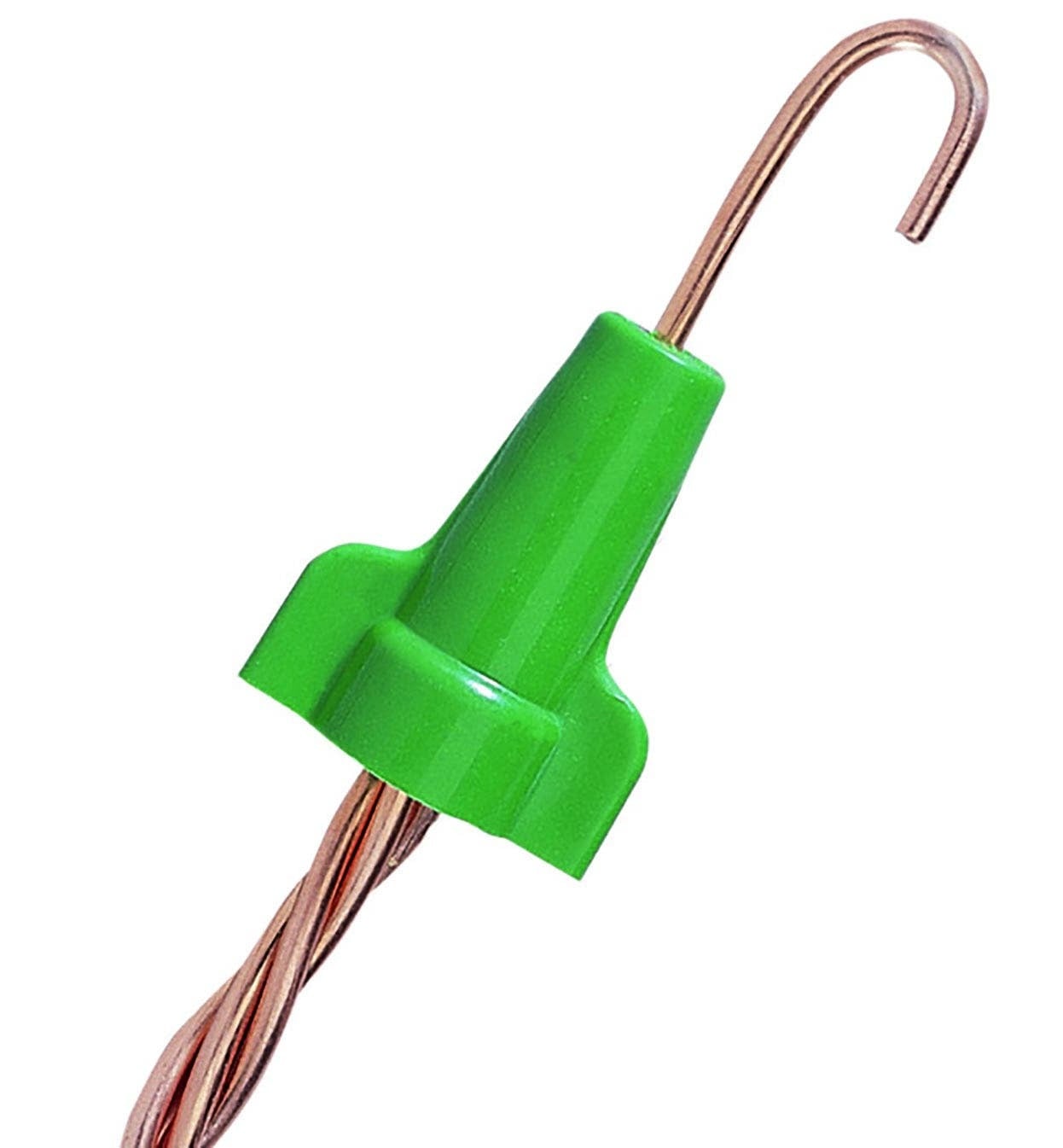 IDEAL, Grounding Wire Connector, Greenie, Twist-On, Number Of Conductors: 2 to 5, Conductor Range: 14 - 10 AWG, Min 2 - 14, MAX 4-12, Material: Polypropylene, Color: Green, Voltage Rating: 600 V, Environmental Conditions: Tough, UL 94V-2 Flame-Retardant Shell, Model Number: 92, Width: 29/32 IN, Height: 1-5/32 IN, Flammability Rating: UL 94V-2