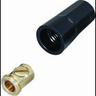 IDEAL, Wire Connector, Set-Screw, Size: 33/64 IN Width X 63/64 IN Height, Number Of Conductors: 1 to 6, Wire Size: 22 - 10 AWG, Material: Brass, Flame-retardant polypropylene shell, Color: Brass Connector, Black Shell, Voltage Rating: 600 V, Temperature Rating: 150 , 302 DEG C, DEG F, Model: 11, Width: 33/64 IN, Height: 63/64 IN
