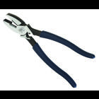 LASERedge High-Leverage Side-Cutting Pliers With Crimping Die, Overall Length: 9-1/4 IN, Vinyl-Coated, Comfort-Grip Handle, Drop-Forged, High-Carbon Steel, Side Cutter Plier, New England Nose, Cutting Edge: Serrated, For Cutting Hardened Wire, Bolts And ACSR, Crimps Bare And Insulated Terminals