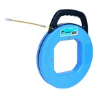IDEAL, Fish Tape, S-Class, Tuff-Grip Pro, Length: 50 FT, Tape End: Leader, Material: Nylon Jacket, Structural Glass Core, Fiberglass Tape, Case Diameter: 12 IN, Replacement Tape: 31-150, Diameter: 3/16 IN