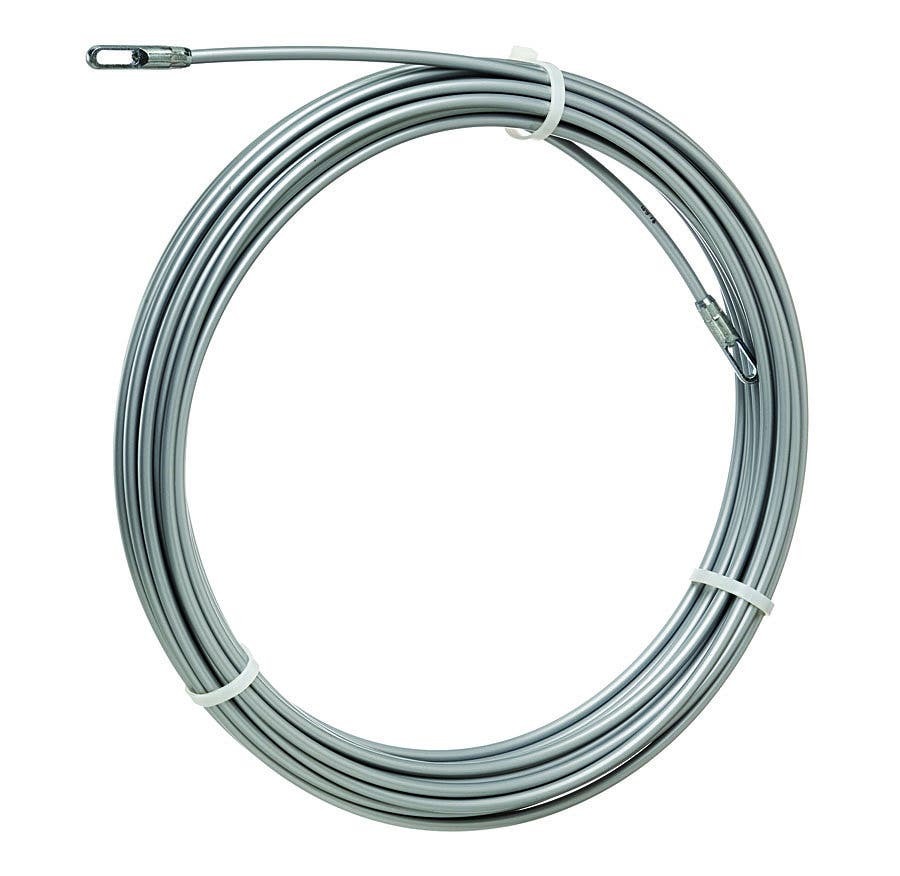 IDEAL, Fish Tape, Zoom, Length: 50 FT, Tape End: Eyelet, Material: Stainless Steel Strand, Diameter: 3/16 IN