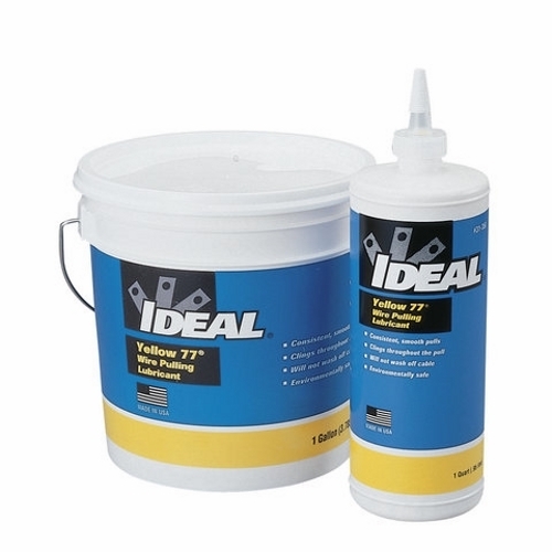 Yellow 77 Lubricant, Size: 55 GAL, Container: Drum, Specific Gravity: 0.98, Plastic Safe: Yes, Slight Perfume Odor, Voc: 2.7 GPL (As Packaged, Minus Water), Working Temperature: 40 - 100 DEG F, Boiling Point: 212 DEG F (100 DEG C), Percent Volatile By Volume: Less Than 90 PCT, Percent Solid By Weight: Approximately 20 PCT, Yellow Paste, 7 - 8.5 pH, Solubility In Water: Moderate, Storage Temperature: 32 - 130 DEG F, Ul Listed, For Wire Pulling