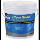 ClearGlide Lubricant, Size: 1 GAL, Container: Pail, Specific Gravity: 1.09, Plastic Safe: Yes, Slight Odor, Voc: 17.4 GPL (As Packaged, Minus Water), Working Temperature: 40 - 100 DEG F, Boiling Point: 212 DEG F (100 DEG C), Percent Volatile By Volume: Less Than 98 PCT, Percent Solid By Weight: Approximately 5 PCT, Clear, Colorless Gel, 7 - 8 pH, Solubility In Water: Infinite, Storage Temperature: 32 - 180 DEG F, Ul Listed, For Wire Pulling