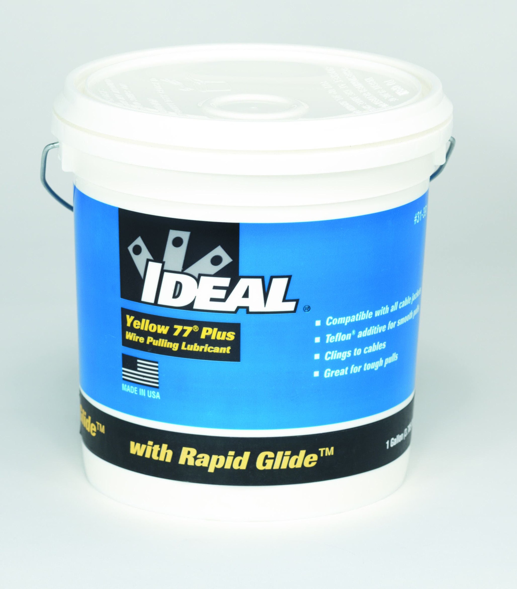 Yellow 77 Plus Lubricant, Size: 1 GAL, Container: Pail, Specific Gravity: 0.93, Plastic Safe: Yes, Slight Odor, Voc: 2.6 GPL (As Packaged, Minus Water), Working Temperature: 40 - 100 DEG F, Boiling Point: 212 DEG F (100 DEG C), Percent Volatile By Volume: Less Than 90 PCT, Percent Solid By Weight: Approximately 15 PCT, Yellow Creamy Paste, 6.5 - 7.5 pH, Solubility In Water: Moderate, Storage Temperature: 32 - 190 DEG F, Ul Listed, For Wire Pulling