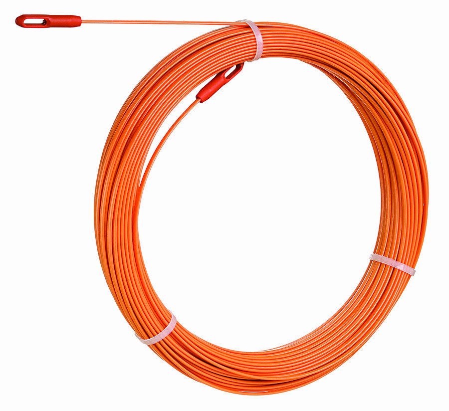 IDEAL, Fish Tape, Volt-Guard, Length: 120 FT, Width: 0.1875 IN, Thickness: 094 IN, Tape End: Eyelet, Material: Fiberglass
