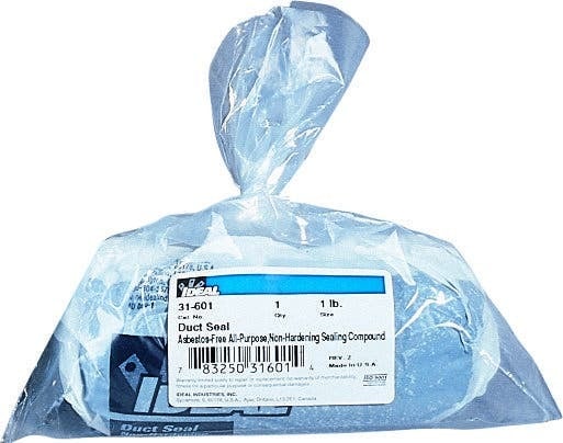 Duct Seal, Dark Gray Putty, Size: 1 LB Block, Specific Gravity: 1.65, Base Content: Butyl Rubber Composite