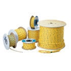 Pro-Pull Rope, 1/4 IN Rope, 600 FT Length, Yellow Rope With Blue Tracer, Tensile Strength: 1125 LB, Package Configuration: Spool, Polypropylene