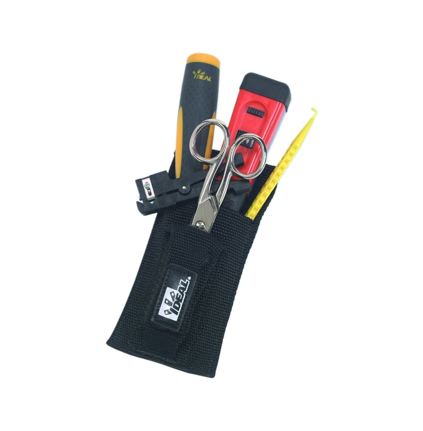 IDEAL, Service Kit, Technicians, Consist Of 2: 35-497 Punchmaster II 66 Blade Only, Consist Of 1: 35-485 Punchmaster II Punchdown Tool With 110 Blade, Consist Of 3: 35-088 Electrician's Scissors With Stripping Notch, Consist Of 4: 45-165 UTP/STP Stripper, Consist Of 5: 35-183 Electrician's Cabinet Tip Screwdriver, Includes: 35-473 Probe Pick And Spudger, 62-205 Nylon Case