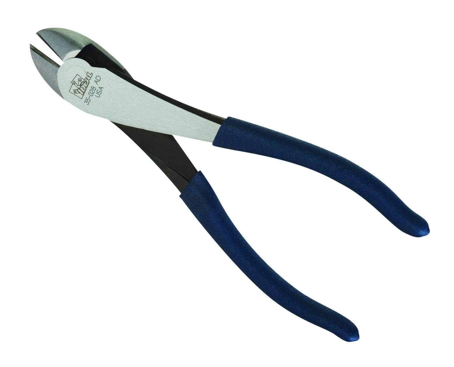 High-Leverage Diagonal-Cutting Pliers, Overall Length: 8 IN, Dipped, Comfort-Grip, Vinyl Coated Handle, High-Carbon Steel, Diagonal Plier, Standard Nose, Operation: Standard Cutting, For General Use