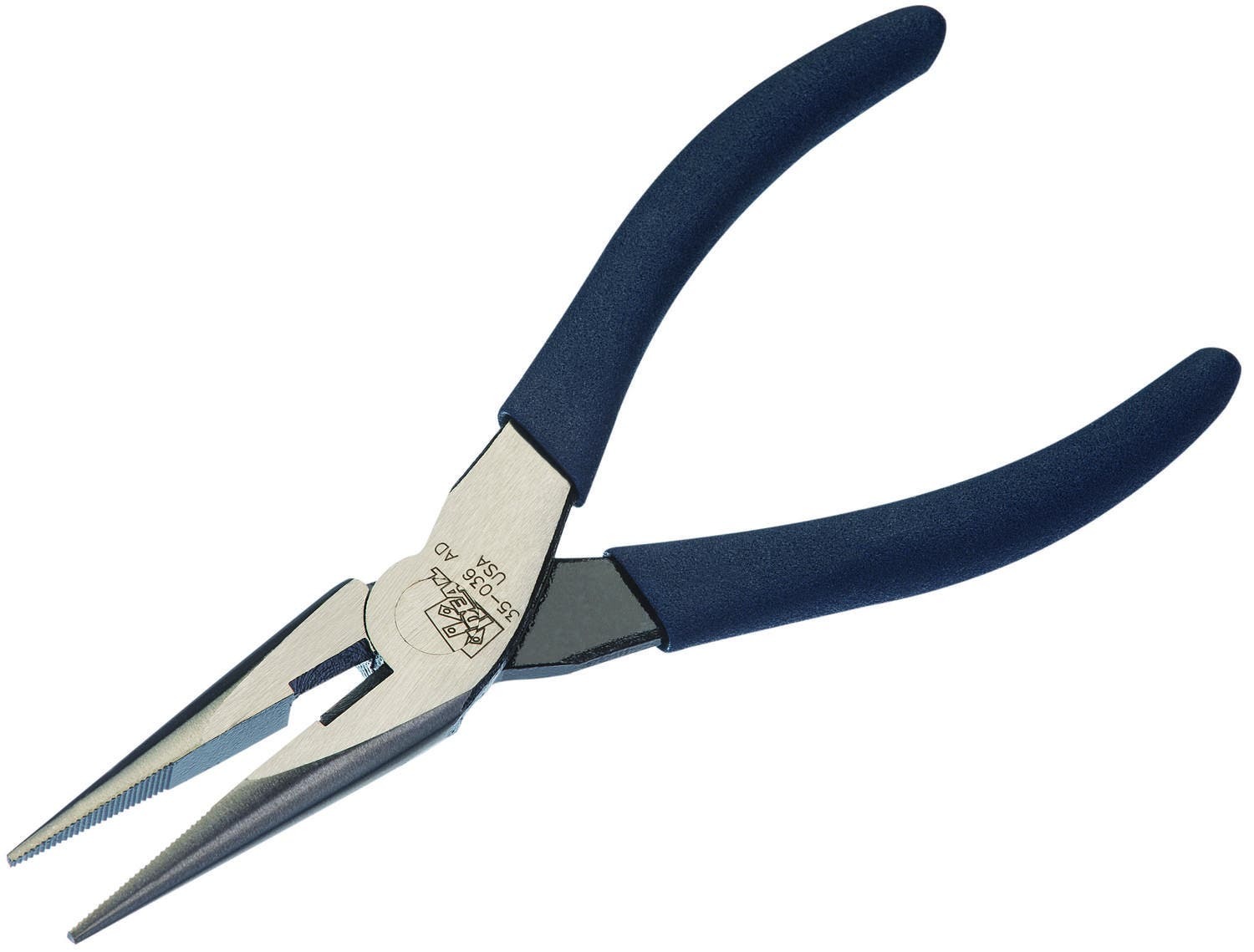 LASERedge Long-Nose Pliers With Cutter, Overall Length: 6 IN, Vinyl-Coated, Comfort-Grip, Dipped Handle, Drop-Forged, High-Carbon Steel, Side Cutter: Yes, For Cutting Hardened Wire, Bolts And ACSR