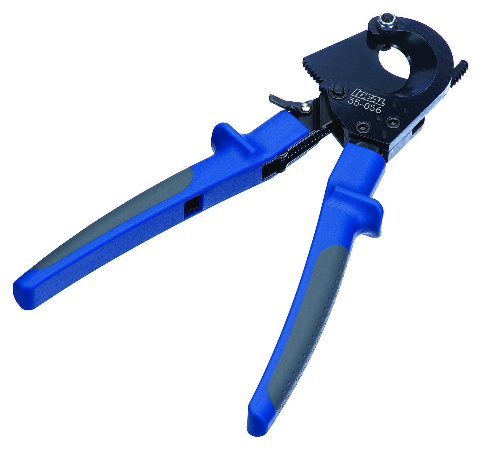 Ratcheting Cable Cutter, Ergonomic, Non-Slip Handle, Cable Size: 400 KCMIL (MCM), Maximum Jaw Opening: 1-3/8 IN, For Cutting Hand Drawn Copper Up To 400 KCMIL (MCM) And Soft Copper, Aluminum And Multiple Conductor Cable Up To 600 KCMIL (MCM)