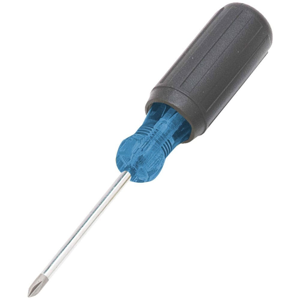 IDEAL, Screwdriver, Phillips, Phillips Head Screws, Tip Size: #1, Overall Length: 6-3/4 IN, Shank Length: 3 IN, Handle Type: Cushioned Rubber Grip, Blade Material: Chrome Vanadium Steel, Blade Finish: Nickel-Chrome Plating, Tip Type: Phillips, Shank Size: #1 IN, Warranty: Lifetime Guarantee