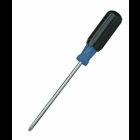 IDEAL, Screwdriver, Phillips, Phillips Head Screws, Tip Size: #2, Overall Length: 8-3/8 IN, Shank Length: 4 IN, Handle Type: Cushioned Rubber Grip, Blade Material: Chrome Vanadium Steel, Blade Finish: Nickel-Chrome Plating, Tip Type: Phillips, Shank Size: #2 IN, Warranty: Lifetime Guarantee