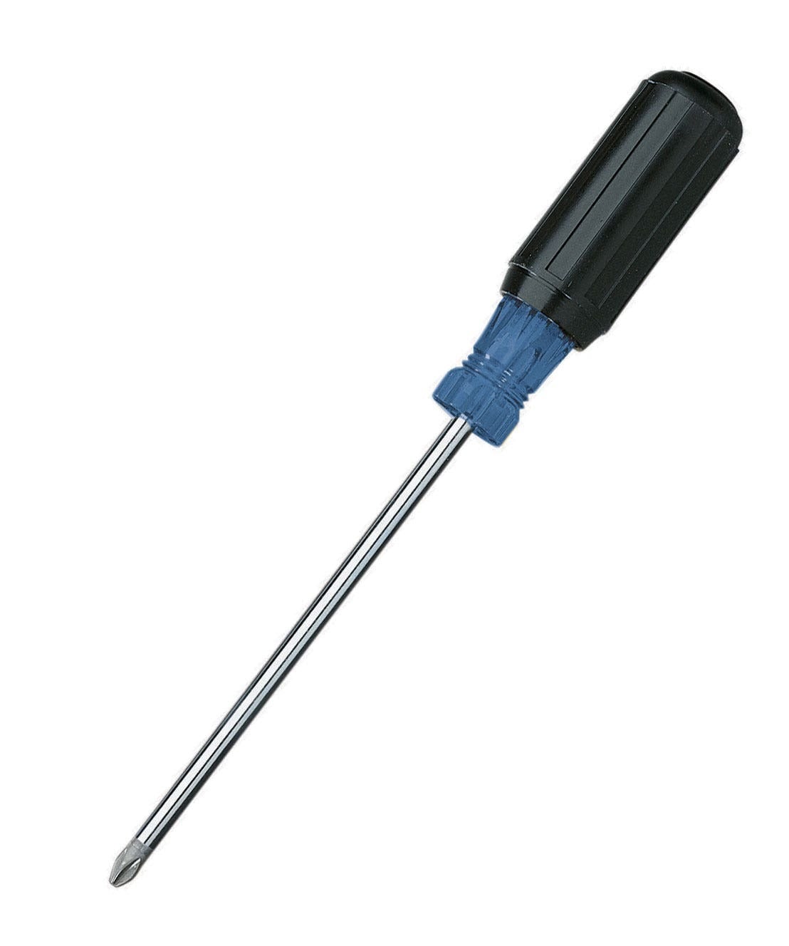 IDEAL, Screwdriver, Phillips, Phillips Head Screws, Tip Size: #2, Overall Length: 8-3/8 IN, Shank Length: 4 IN, Handle Type: Cushioned Rubber Grip, Blade Material: Chrome Vanadium Steel, Blade Finish: Nickel-Chrome Plating, Tip Type: Phillips, Shank Size: #2 IN, Warranty: Lifetime Guarantee