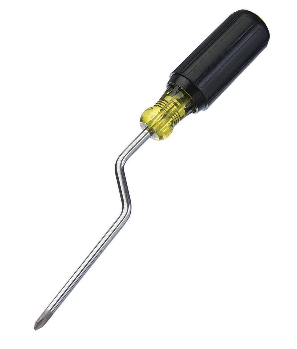 IDEAL, Screwdriver, Quick-Rotating, Phillips Head, Tip Size: 3/16 IN, Overall Length: 9-3/4 IN, Shank Length: 6 IN, Handle Type: Cushioned Rubber Grip, Blade Material: Chrome Vanadium Steel, Blade Finish: Nickel-Chrome Plating, Tip Type: Phillips, Shank Size: 3/16 IN