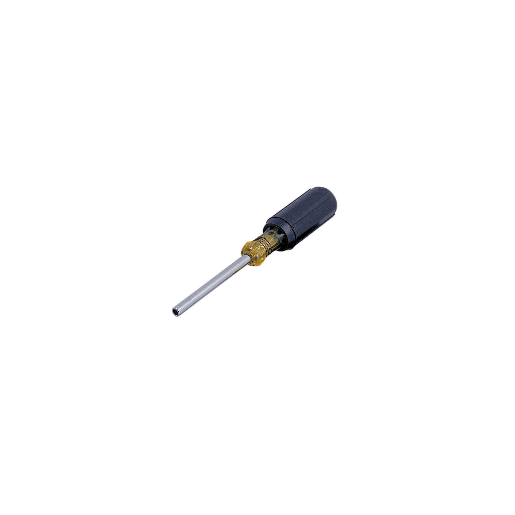 IDEAL, Nutdriver, Nutmaster, Drive Size: 3/16 IN, Shank Length: 3-1/4 IN, Shank Type: Hollow, Handle Color: Black, Shank Finish: Nickel Chrome Plated, Warranty: Lifetime Guarantee, Handle Type: Cushioned Rubber Grip