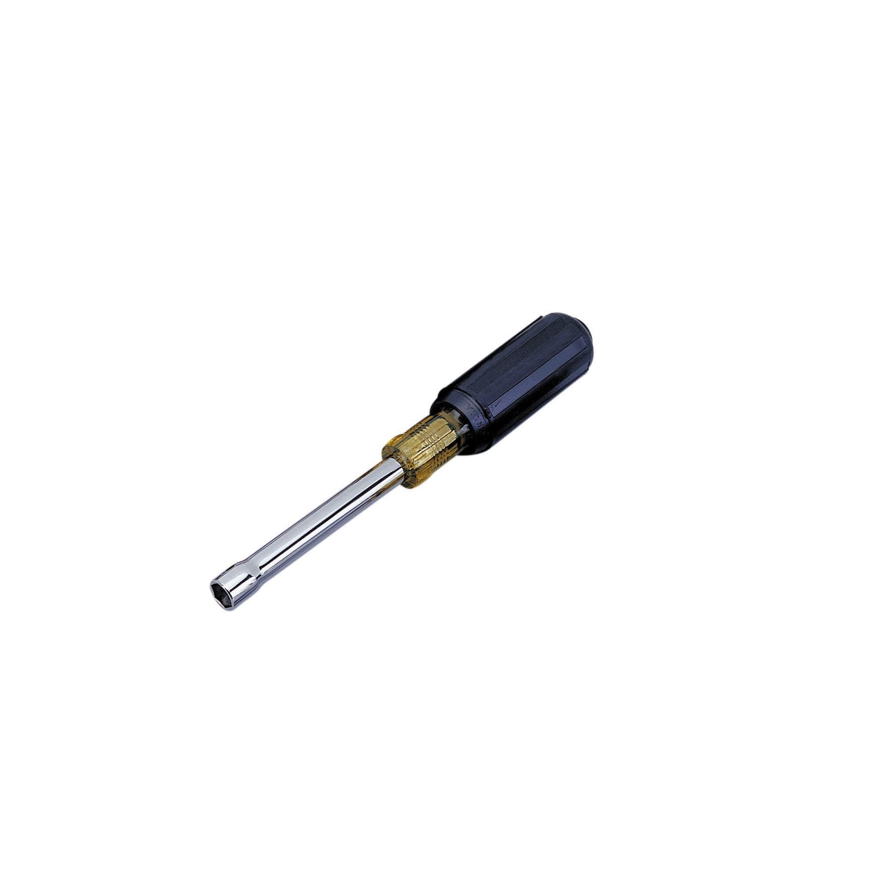 IDEAL, Nutdriver, Nutmaster, Drive Size: 7/16 IN, Shank Type: Hollow, Shank Length: 4 IN, Handle Color: Brown, Shank Finish: Nickel Chrome Plated, Warranty: Lifetime Guarantee, Handle Type: Cushioned Rubber Grip