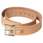 Buckle Belt, Dimensions: 46 IN Length, 1-3/4 IN Width, Nickel Plated Buckle Finish