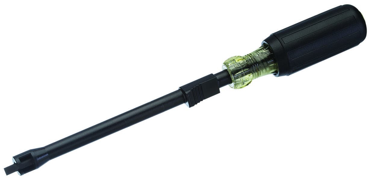 IDEAL, Screwdriver, Grip-N-Screw, Screw-Holding, Tip Size: #2, Overall Length: 10 IN, Shank Length: 6 IN, Handle Type: Cushioned Rubber Grip, Blade Material: Chrome Vanadium Steel, Shank Size: #2 IN