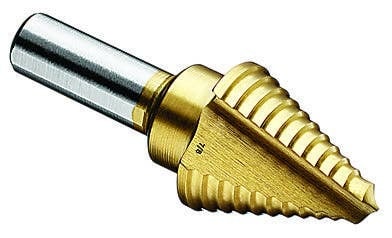 35-513 1/4 inch to 7/8 inch Step Drill Bit, 11 Hole