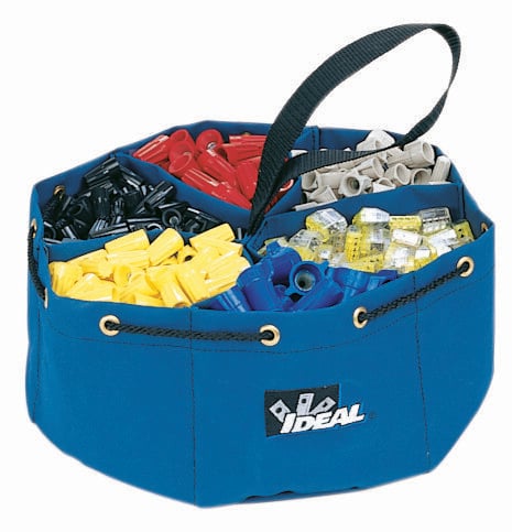 Divider Pouch Small Parts Bag, Blue, Number Of Pockets: 6, Bag Type: Parts Bag, Nylon Polyester