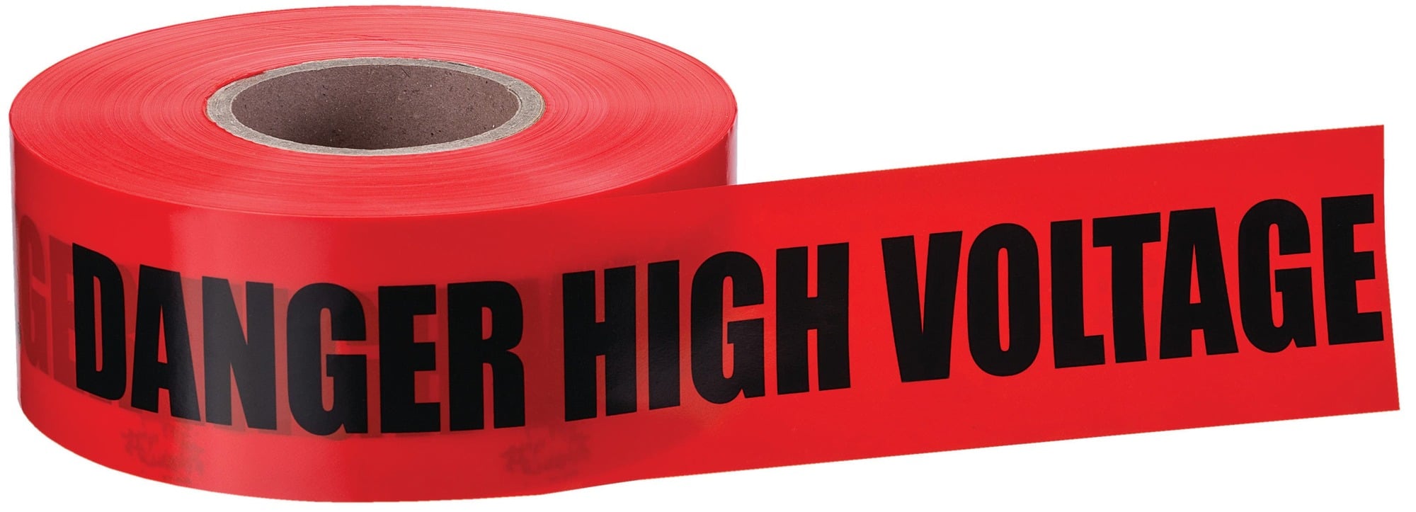 Barricade Tape, 3 IN Roll Width, 1000 FT Roll Length, Danger Legend, LDPE, Red, 4 MIL Thickness, Elongation: = 400 PCT ASTM D882-75B, Tensile Strength: 2350 PSI TD, 1893 PSI MD ASTM D882, OSHA Specifications Section 1010.144