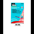 IDEAL, Wire Marker Booklet, Size: 1/4 X 1-1/2 IN Marker, Material: Plastic-Impregnated Cloth, Legend: 46-90, Temperature Rating: -40 To 180 DEG F, Markers Per Page: 10, Number Of Pages: 10/Booklet, Legend Color: Non-Smear Black, Adhesion: 45 OZ/IN Width Ultimate, Includes: 450 Wire Markers And 450 Terminal Markers