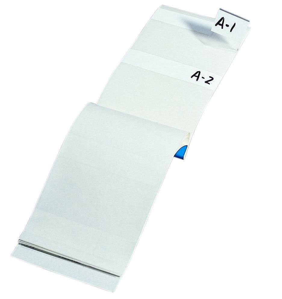 IDEAL, Write-On Marker Booklet, Write-On, Size: 1 X 2-1/2 IN Marker, Material: Plastic-Impregnated Cloth, Legend: Blank, Markers Per Page: 6, Number Of Pages: 10/Booklet, Legend Color: Blank, Adhesion: 25 OZ/IN Width Ultimate, Write-on Area: 3/4 X 1