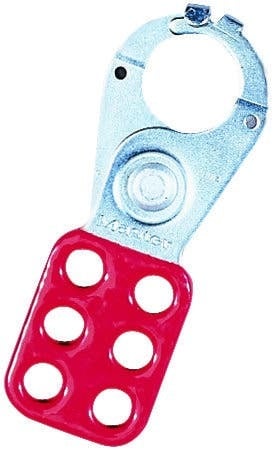 IDEAL, Lockout Hasp, Safety, Lock Material: Anodized Aluminum Alloy, Legend: DO NOT OPERATE, Finish: Vinyl Coated