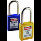 IDEAL, Padlock, Lockout, Lock Material: Xenoy Body, Color: Blue, Width: 1-1/2 IN, Shackle Diameter: 1/4