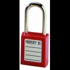 IDEAL, Padlock, Lockout, Lock Material: Xenoy Body, Color: Blue, Width: 1-1/2 IN, Shackle Diameter: 1/4 IN, Finish: Non-conductive, lightweight Xenoy body