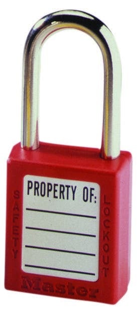 IDEAL, Padlock, Lockout, Lock Material: Xenoy Body, Color: Blue, Width: 1-1/2 IN, Shackle Diameter: 1/4 IN, Finish: Non-conductive, lightweight Xenoy body