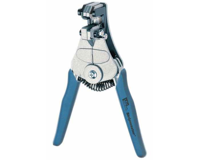 Stripmaster Standard Wire Stripper, Size: 8 - 12 AWG, Cushion Grip Handle, Die-Cast Frame, Die-Cast Handle, Knife-Type Blade, Stripping Range: Up To 7/8 IN, Strip Hole Size: 4.3 IN For 8 SQ-MM, 5 IN For 10 SQ-MM, For PVC Vinyl Insulations