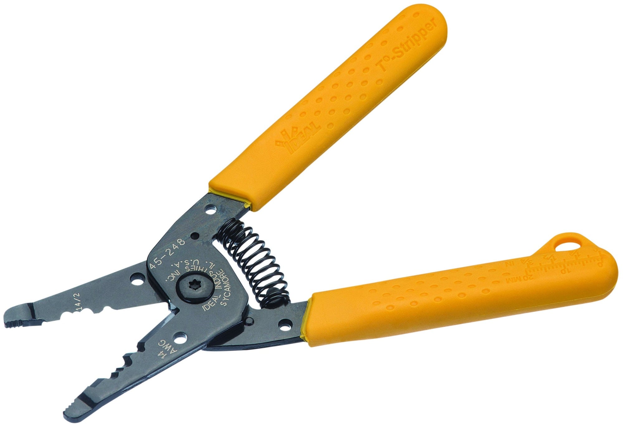T-Stripper Wire Stripper, Size: 14/2 AWG Solid NM Cable, For Strips And Cuts NM Cable Sheath And Conductors