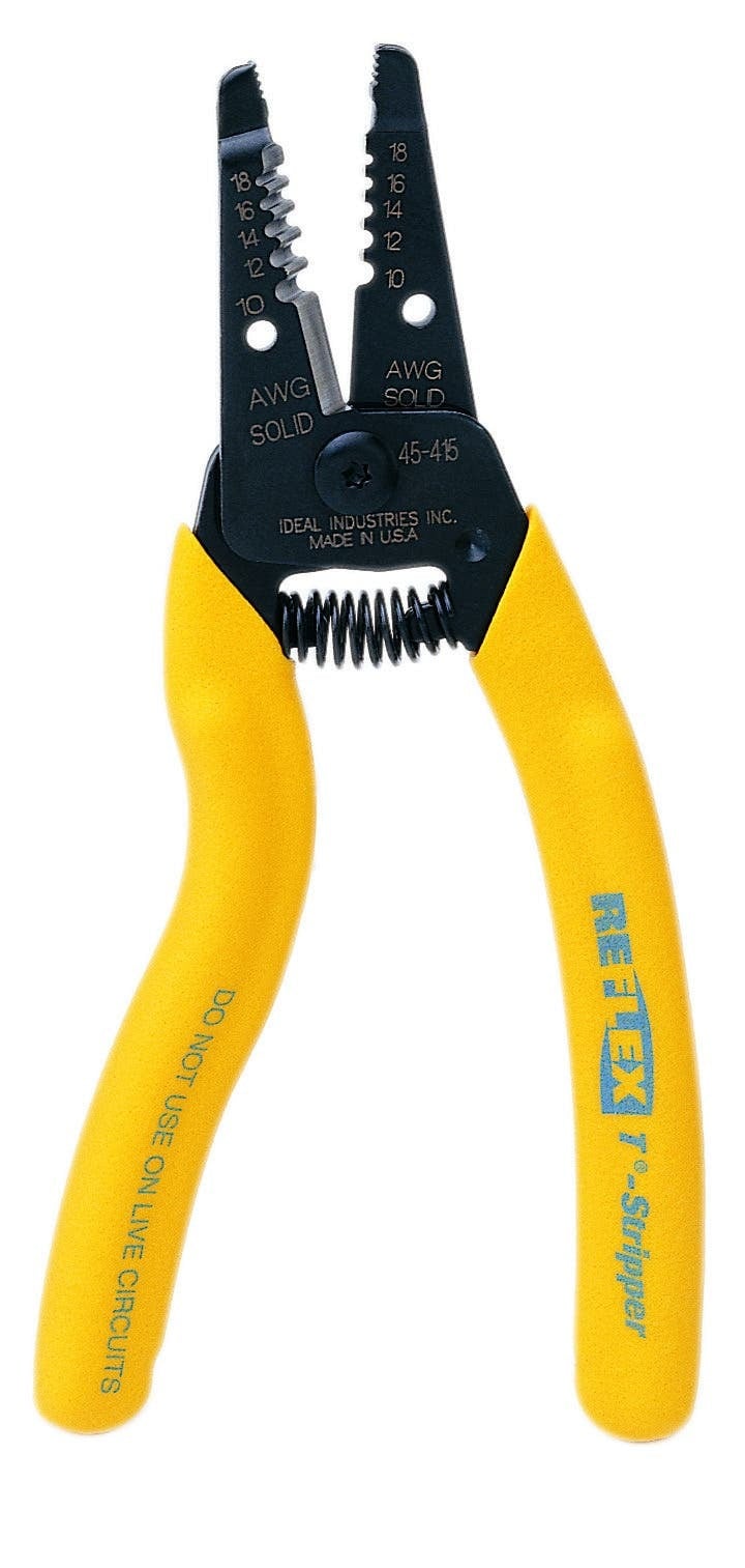Reflex Premium T-5 T-Stripper Wire Stripper, Size: 10 - 18 AWG Solid, 12 - 20 AWG Stranded, Ergonomic Handle