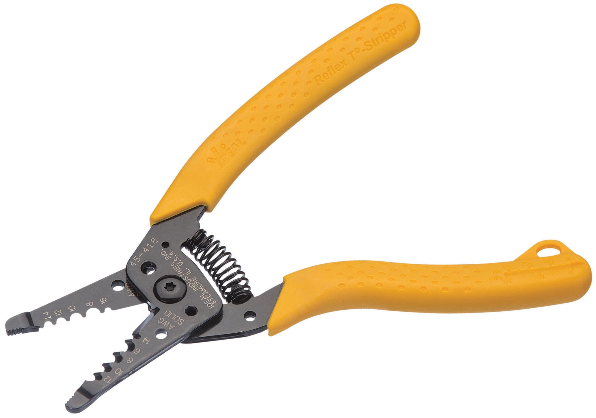 Reflex Premium T-8 T-Stripper Wire Stripper, Size: 6 - 14 AWG Solid, 8 - 16 AWG Stranded, Ergonomic Handle