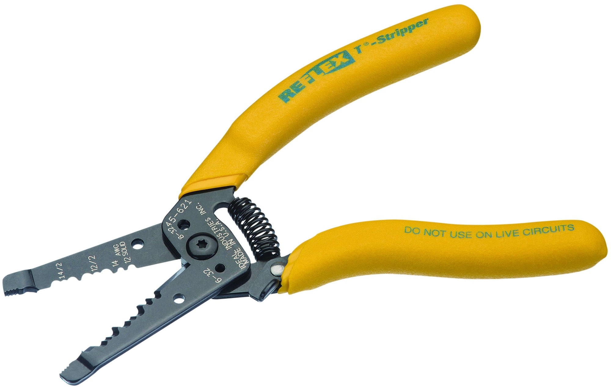 Reflex Super T-Stripper Wire Stripper, Size: 12/2 And 14/2 Solid NM Cable, Ergonomic Handle, Steel