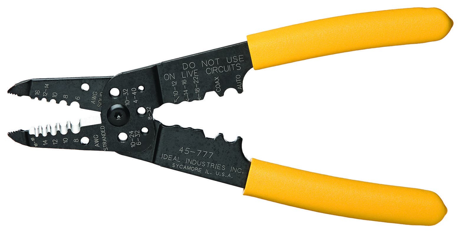 7-In-1 Stripper, Cushion Grip Handle, Number Of Tools: 1, Number Of Functions: 7, For Stripping, Crimping, Cutting Wires And Bolts, Reaming And De-Burring Conduit