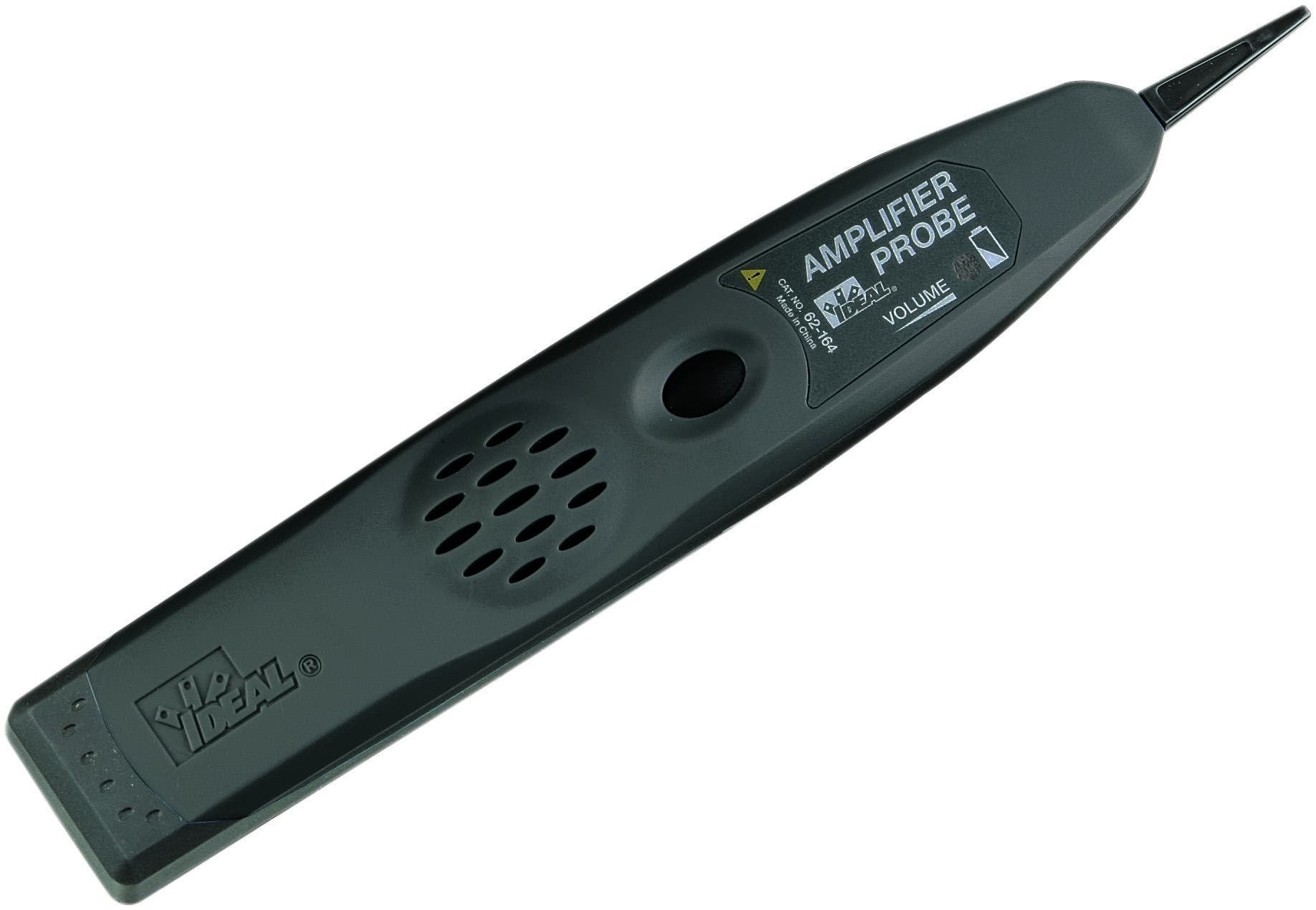 Amplifier Probe, Battery: (1) 9 V Battery (Included), Battery Life: 50 HR Typical (Alkaline, 540 MILAMP-HR), Probe Tip Resistance : 1000 OHM Min, Input Impedance: 5.7 MOHM, Voltage Gain: 37 DB, Dimensions: 9.2 IN X 1.7 IN X 1.2 IN, Weight: 5 OZ (Including Battery), Designed To Identify And Trace Wires Or Cables Within A Group Without Damaging The Insulation