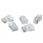 IDEAL, Modular Plug, Round Solid, RJ-45, Contact: 8, Color: Clear, Position: 8