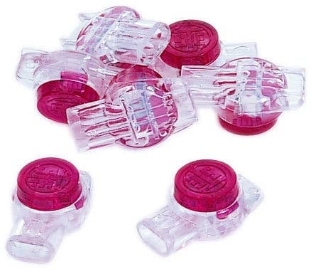 IDEAL, Insulation Displacement Connector, UR-I, Butt Splice, Connection: 3-Wire, Insulation: O.D 066 IN Max, Color: Red