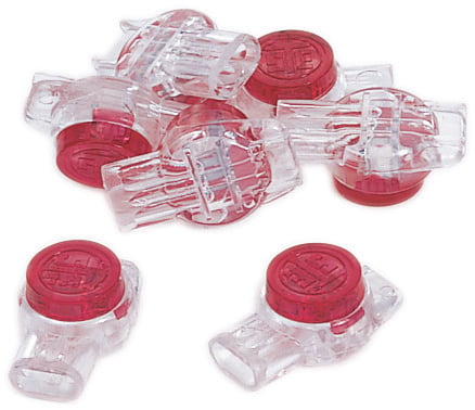 IDEAL, Insulation Displacement Connector, UR-I, Butt Splice, Connection: 3-Wire, Insulation: O.D 066 IN Max, Color: Red