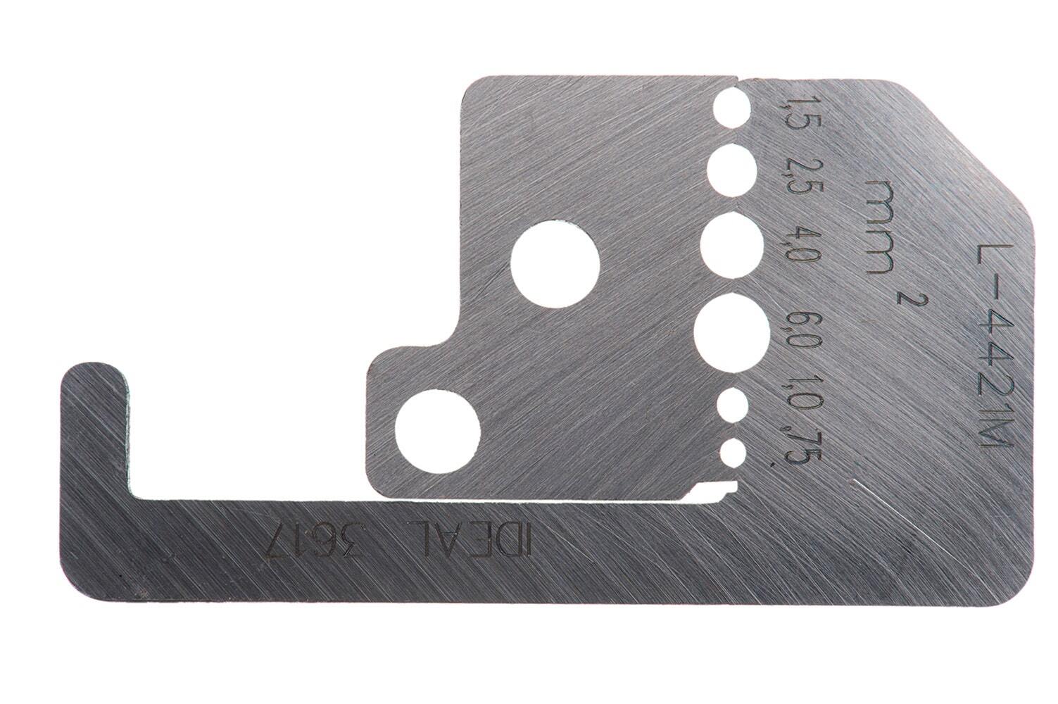 Knife-Type Blade Set, Size: 10 - 22 AWG, Die-Cast Frame, Die-Cast Handle, Stripping Range: Up To 7/8 IN, Strip Hole Size: 0.144 IN For 10 AWG, 0.113 IN For 12 AWG, 0.09 IN For 14 AWG, 0.072 For 16 AWG, 0.061 For 18 AWG, 0.048 For 20 AWG, 0.048 For 22 AWG, For 45-092 Stripmaster Wire Stripper